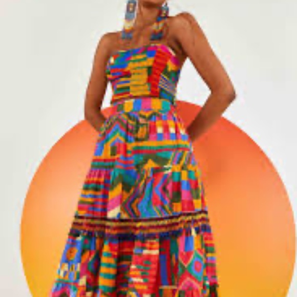 Farm Rio Summer Patches Midi Skirt - Picture 3 of 3